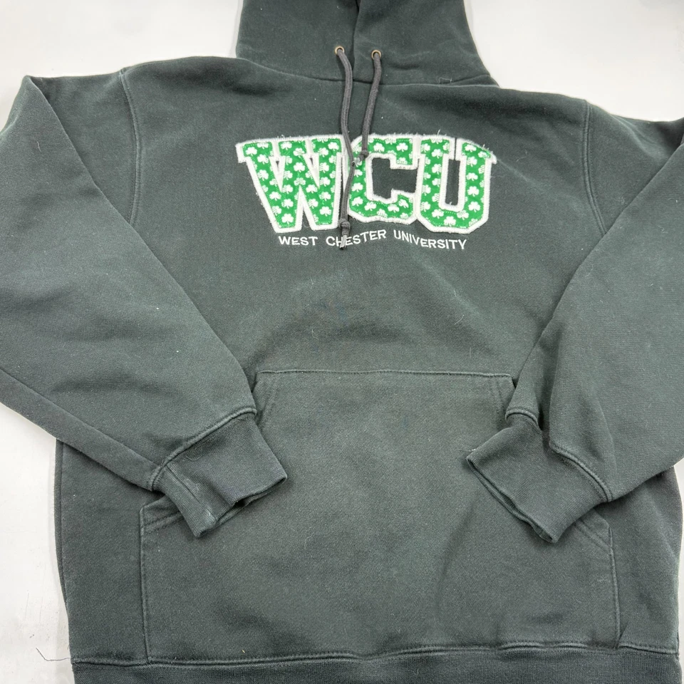 Sudadera con capucha suéter Jansport para mujer talla pequeña negra WCU West Chester University Foto 2 de 4