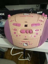 Hello Kitty KT2025 CD Player Boombox AM/FM Cassette Player