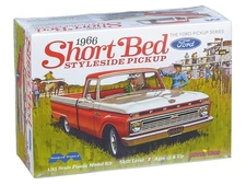 Moebius Models 1966 Short Bed Styleside Pickup Model Kit Scale 1:25