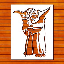 Yoda Action Stencil Template for Wall Art DIY Crafts - StencilAir