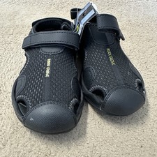 Body Glove Youth 13 Black River Sandals Mesh Water Shoes Hook Loop New