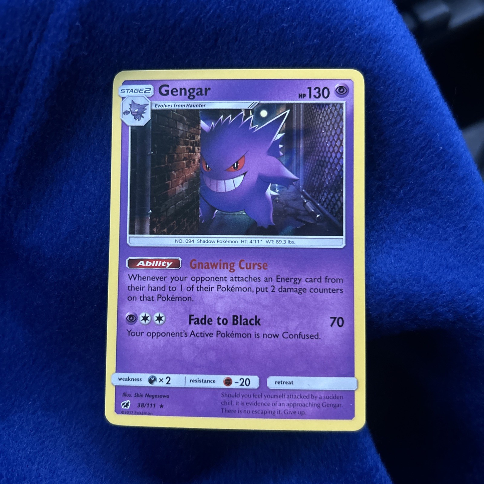 Gengar Holo 38/111 Holo Rare SM - Crimson Invasion NM