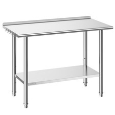 VEVOR Commercial Stainless Steel Table Kitchen Catering Prep Table 24x48 Inch