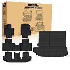 For 2020-2025 Toyota Highlander Tpe Floor Mats Trunk Cargo Liners Replacement For 2020-2025 Toyota Highlander Tpe Floor Mats Trunk Cargo Liners Replacement