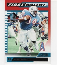 2025 Score - First Ballot Hall Of Fame - #2 Earl Campbell - Houston Oilers