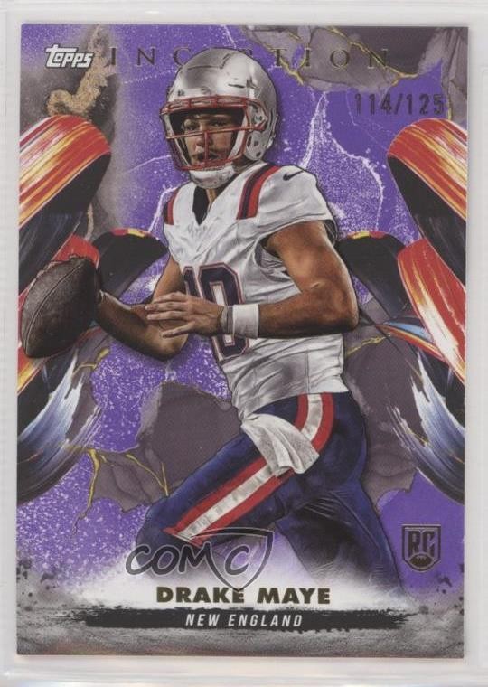 2024 Topps Inception Purple /125 Drake Maye #158 1a8k