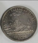 Jeton argent Louis XVI Bateau port en flammes Les Assurances - MULTIRISQUES 1754