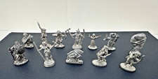 Vintage 1980's Unpainted Dungeons  Dragons Miniature Figures - RPG - Lot of 12