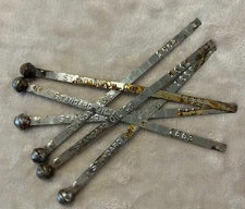 Rare Vintage Standard Oil Well / Truck Metal Round Ball Sequential Tag Seal Lot 