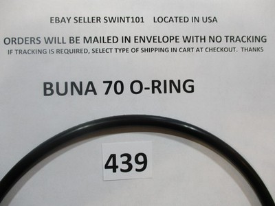 439 O-ring 6-1/2'' ID x 7'' OD x 1/4'' thick. Buna-N, 70 Durometer.  Quan 1.