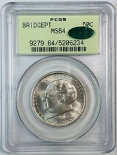 1936 Classic Commemorative Bridgeport Connecticut Centennial PCGS MS-64 CAC OGH!