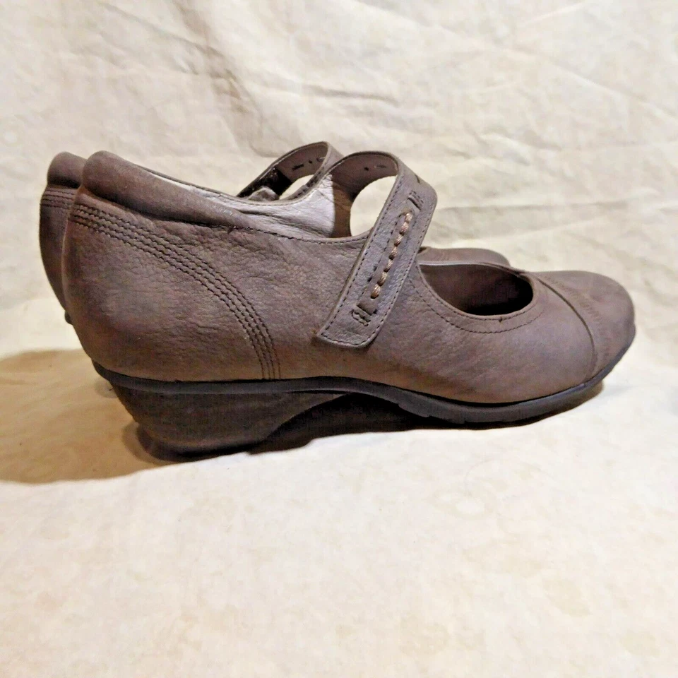 🩰 Abeo BioSystem Comfort Mary Janes tamanho 7,5 N couro marrom cacau; forrado de couro - Imagem 4 de 4