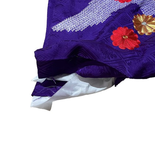 Japanese Wedding Kimono Uchikake Handmade Embroidered Lined Traditional Cultural - Picture 10 of 11