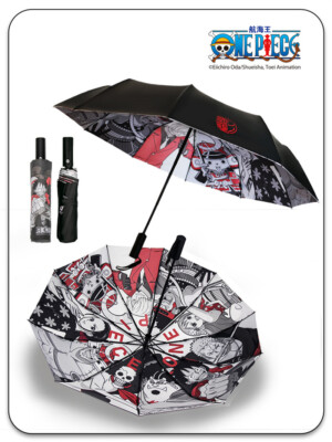 House on the hill umbrella ワンピース　100 Anime ONE PIECE Character Theme Umbrella Automatic Shade Umbrella