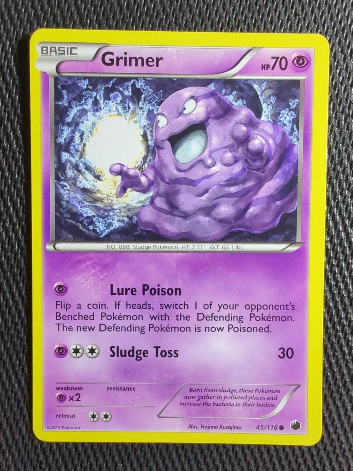 Pokémon TCG Grimer Plasma Freeze 45/116 Regular Common NM