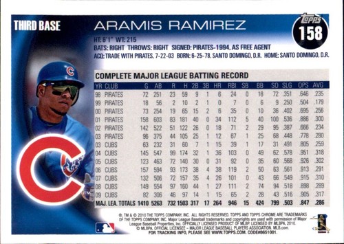 2010 Topps CHROME Commons Stars RCs ⚾ YOU PICK YOUR FAVS ⚾ MLB BASEBALL CARDS - Picture 252 of 304