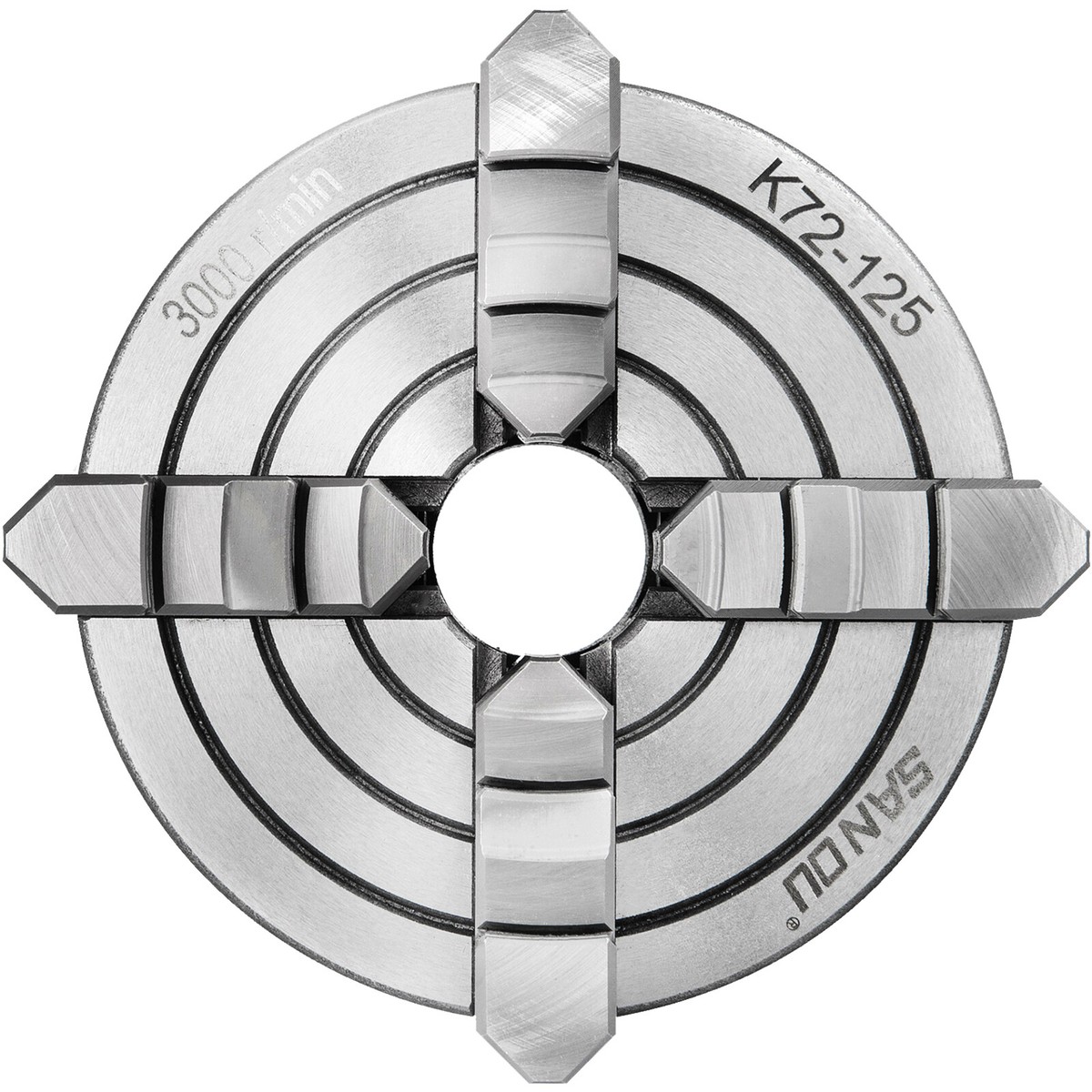 Mandrino A 4 Griffe Per Tornio - 125 Mm, 3000 Giri/min - Ghisa, Per Pezzi Irregolari - Foto 5