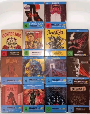 14X Project Pop Art PopArt Exclusiv BluRay Steelbooks NEU & OVP Snatch Equalizer