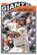 KRIS BRYANT TOPPS UK UNITED KINGDOM 1978-79 HOCKEY REDUX GIANTS CUBS #7 2021 21