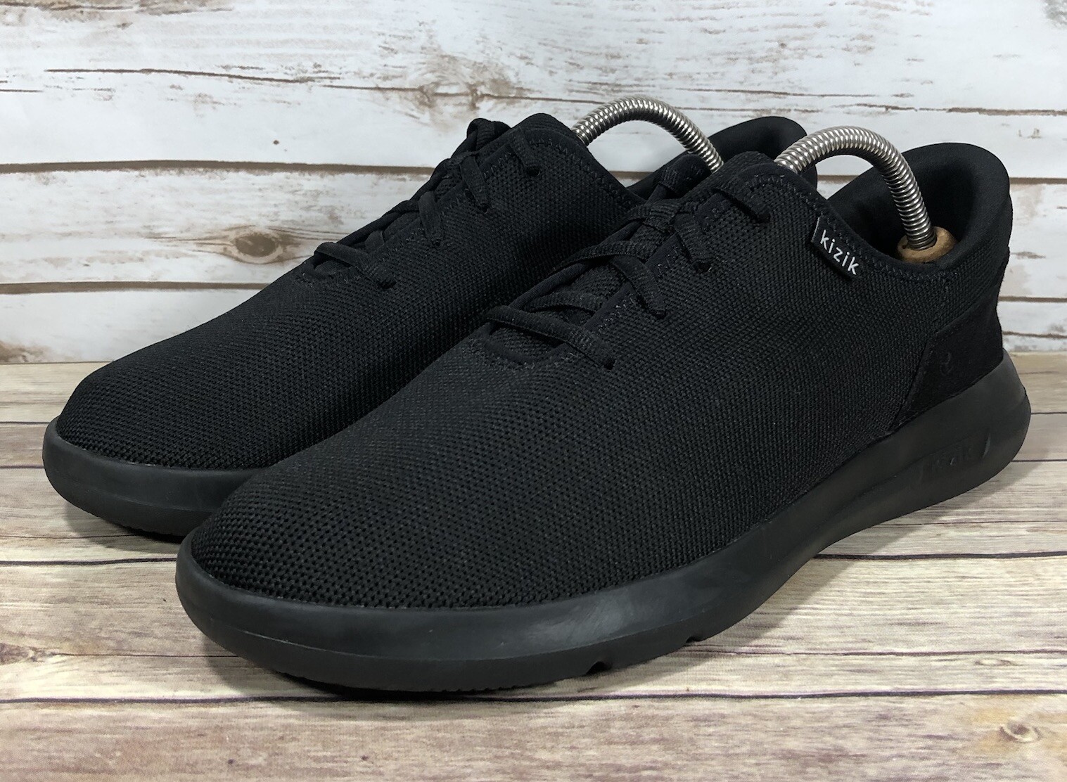 SAOLA Scarpe Kizik Madrid Eco Knit da uomo taglia 11 5 sportive casual comode stringate nere