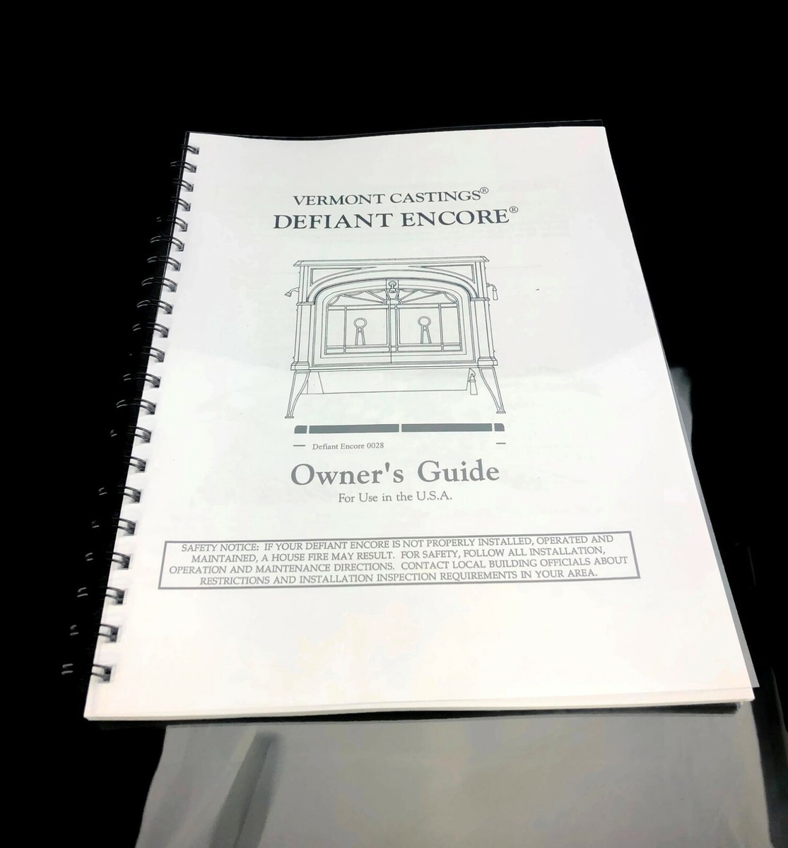Vermont Castings Defiant Encore 0028 u0026amp; 2140 Owners Guide u0026amp; Service  Manual | eBay