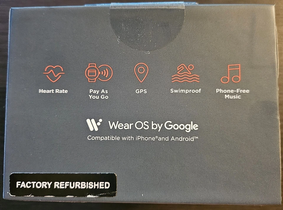 Reloj inteligente Misfit Vapor X estuche de aluminio correa deportiva azul 42 mm MIS7303J (K) Foto 3 de 4