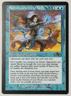 覆いを割く者、ナーセット(secret lair・foil)ステンドグラス4枚 EX+](FOIL)(日限定イラスト)覆いを割く者、ナーセット/Narset, Parter