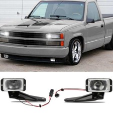 Fog Lights For 1988-1999 2000 Chevrolet C1500 C2500 K1500 K2500 Halogen Chrome