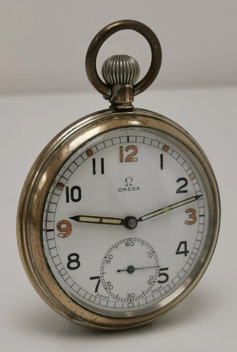 Omega military deals pocket watch