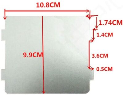 5 Pcs Waveguide Cover 108x99mm Universal Mica Plates Sheets Paper For Microwave