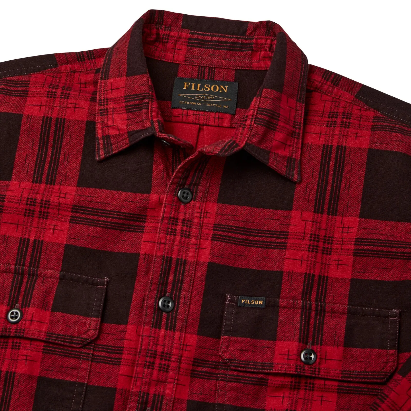 Field Flannel Shirt in Red by Southern Proper