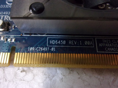 Pegatron HD6450 109-C26497-01 Graphics Card 1GB VGA/HDMI/DVI - Picture 2 of 4