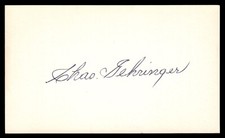 Charles Gehringer Baseball Signed Auto Autograph 3 x 5 Index Card No COA *d2
