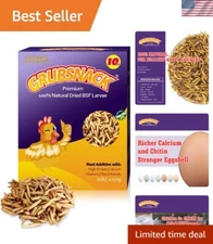100% Natural Dried BSF Larvae - 10 lbs Nutrient-Dense Treats for All Animals