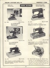 Máquina de coser 1956 PAPER AD Kay-ee Little Modiste Necchi tabla de planchar de coser