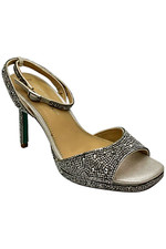 Betsey Johnson Women's SB-SUNI Heeled Sandal Silver