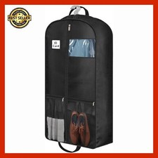 6.5" Gusseted Travel Garment Bag, 43" Durable Suit Bag Storage Hanging Clothes