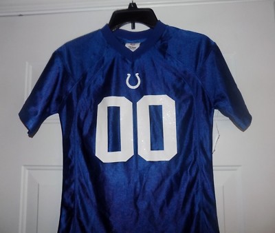 INDIANAPOLIS COLTS 00 Girl's Medium M 10-12 NFL Football Girl Jersey NEW W/  TAGS