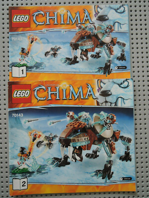 Lego Bauanleitung Instruction Chima 70143  Heft 1+ 2 