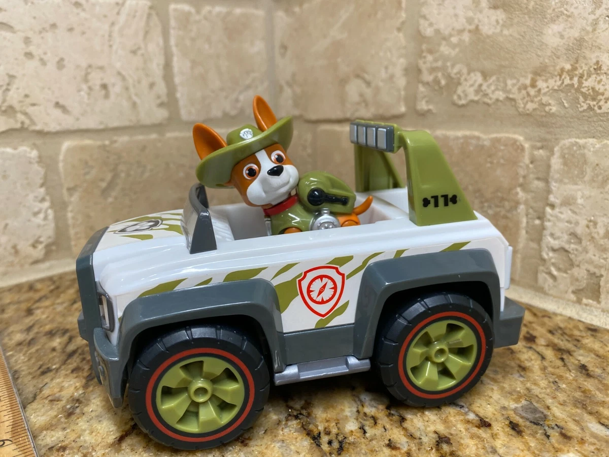 PAW Patrol, Tracker's Jungle Cruiser Vehicle with Collectible Figure