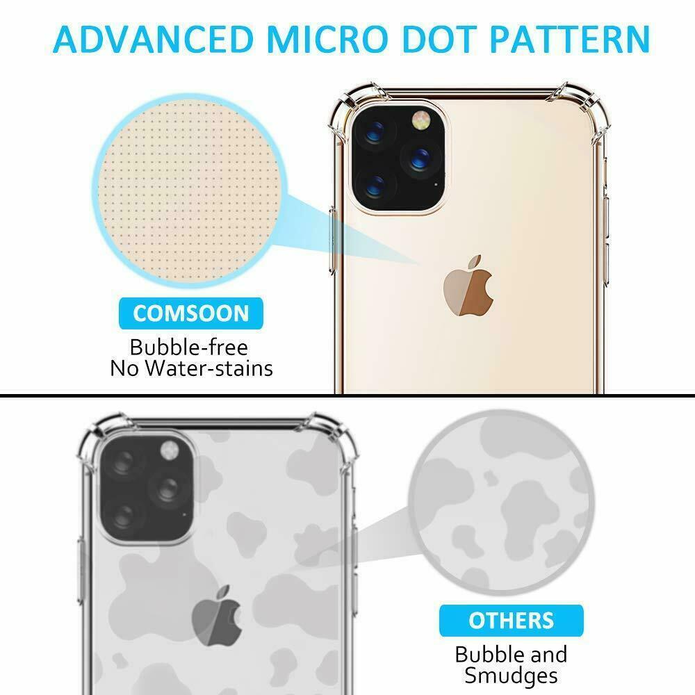 iPhone 11 Pro 6 6s 7 8 Plus X XR XS MAX Hybrid Shockproof Thin Clear TPU Case iPhone 11 Pro 6 6s 7 8 Plus X XR XS MAX Hybrid Shockproof Thin Clear TPU Case