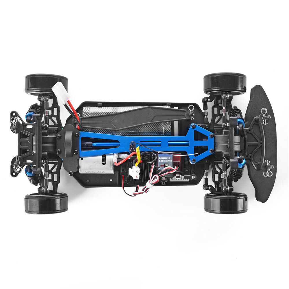 Alomejor RC Drift Car 1/10 High Speed Radio Control RC Car Remote Control  Car Children Gift (Two Batteries for Car) Rc Car Model