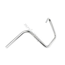 Manillar de motocicleta cromado de 1" 25 mm barra de arrastre de gran altura para picadora Honda Yamaha