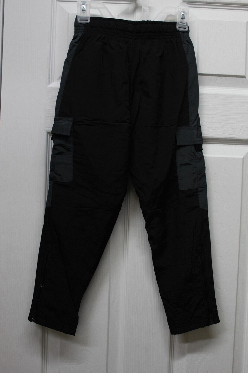 Russell Athletic Boys Nylon Pants-Black/Grey-Medium (8)-NWT | eBay