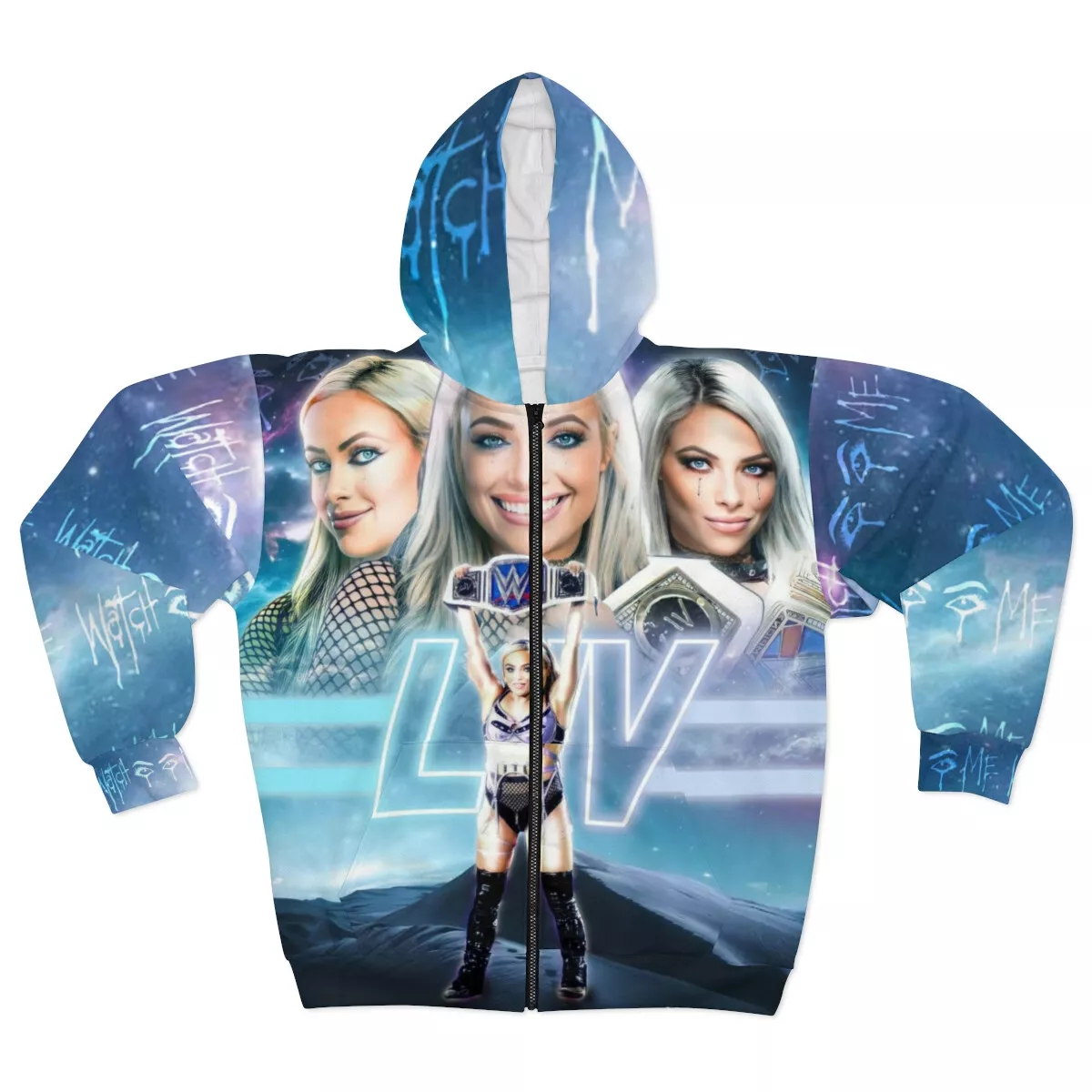 Custom WWE Liv Morgan Smackdown Women's Champion Hoodie