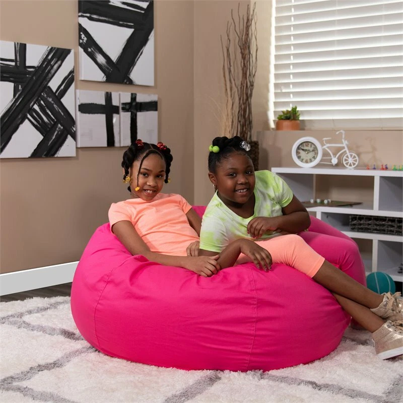 Flash Furniture Oversized Bean Bag Chair in Hot Pink eBay