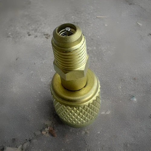 HVAC R32 Reverse Thread 1/4” Female, 1/4” Male Adapter For A2L R454B/R32 Tanks - Picture 7 of 12