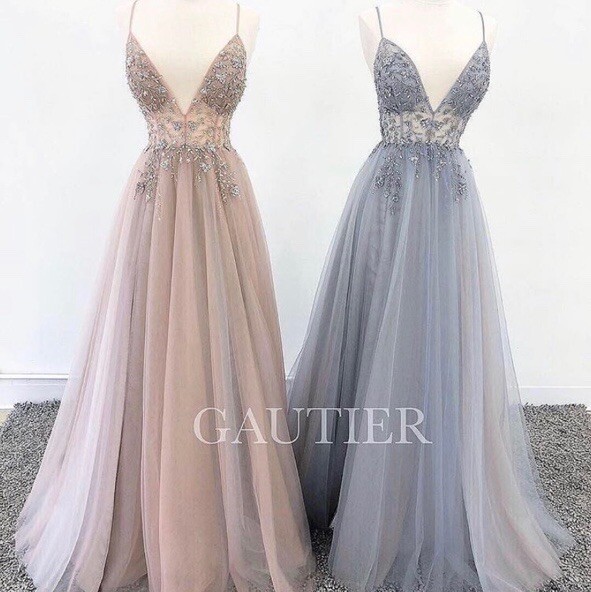 Quinceañera Dresses Gautier Dresses Near Me A&LC Gautier Muave Beaded Prom  Dress - Main Image