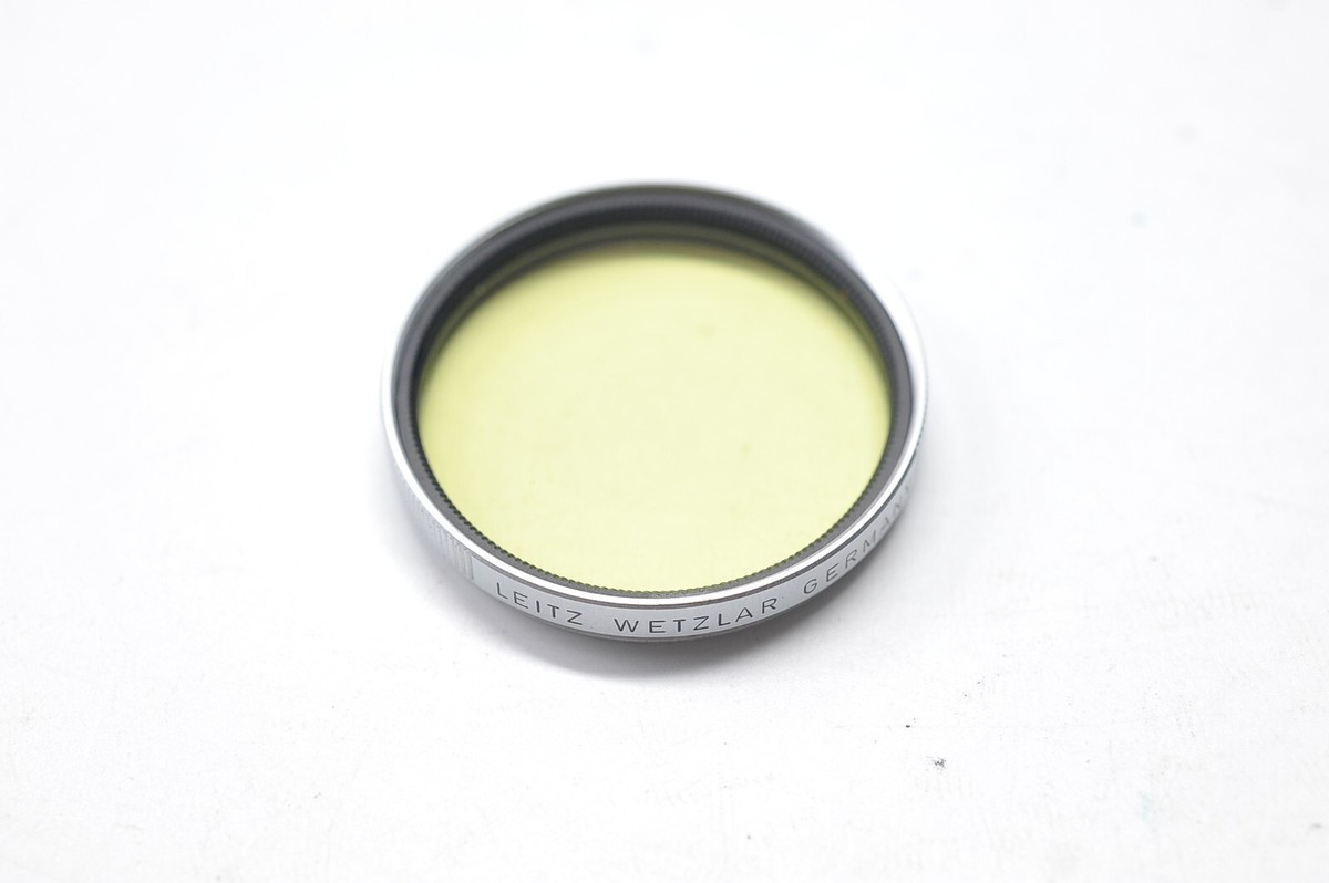 LEITZ カラーフィルターGGr E39 silver Leica Leitz Wetzlar Chrome Filters E39 (Orange, Yellow