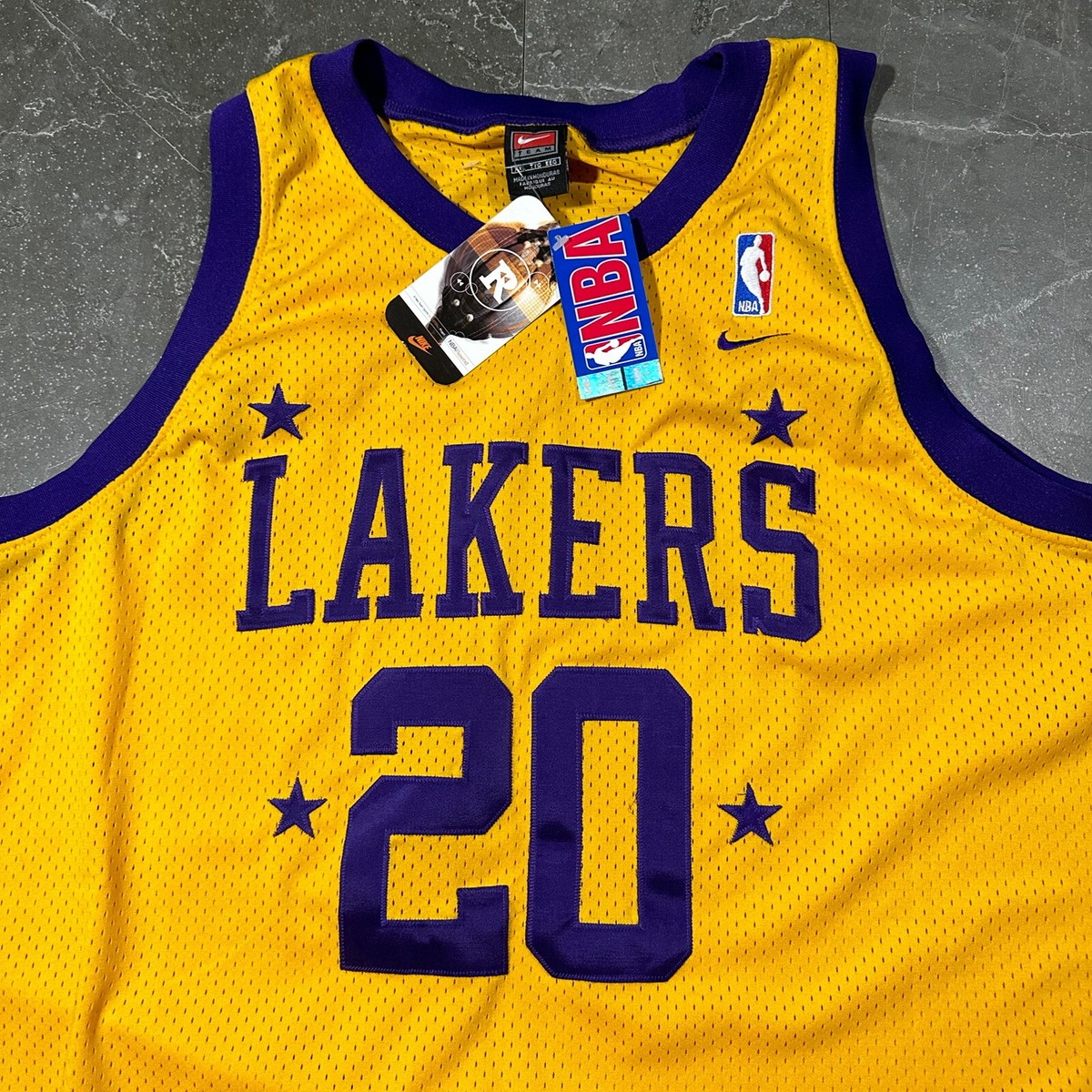 Vintage Nike NBA Los Angeles Lakers Gary Payton #20 Jersey Size XXL Rare  Kobe